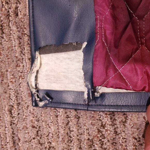 Blue Vintage Sears Genuine Leather Jacket - Picture 7 of 8